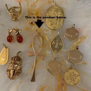 14k Rose Gold Ankh Pendant - larger sized!!!